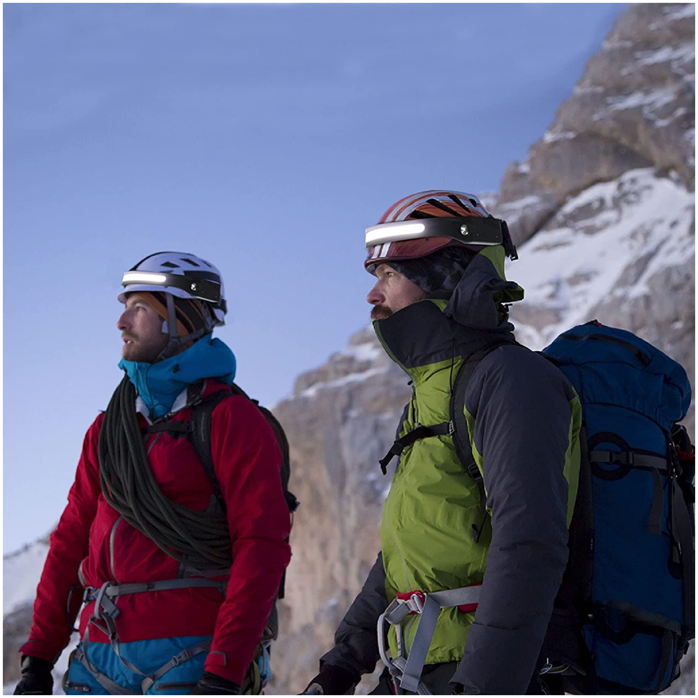 2 Pack LED Headlamp USB Rechargeable Headlight Torch Flashlight Head Band Lamp