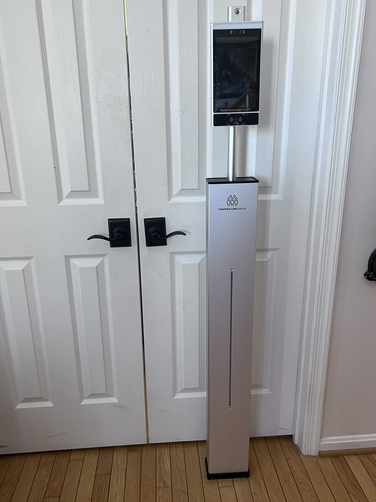 TC-Prevent + Floor Stand Face Recognition Touchless Temperature Kiosk