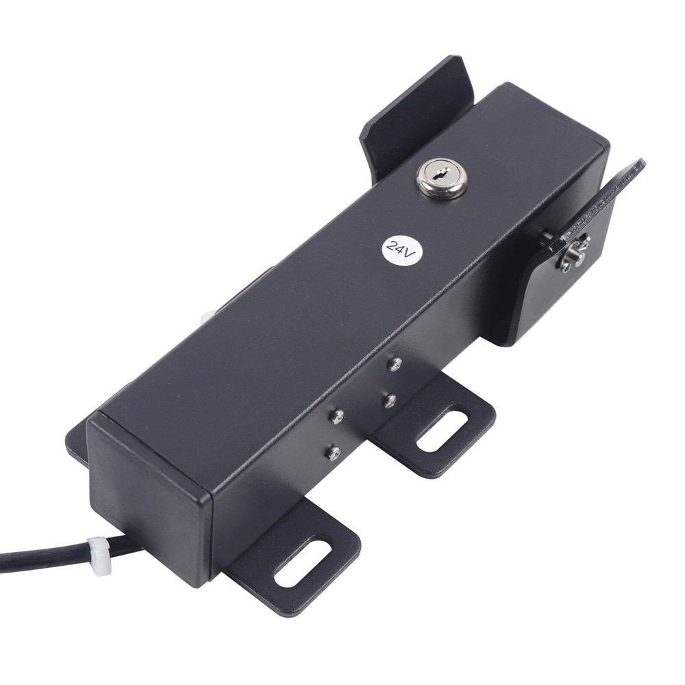 Black Electric Gate Lock Automatic Swing Sliding Gate Opener +Remote Control