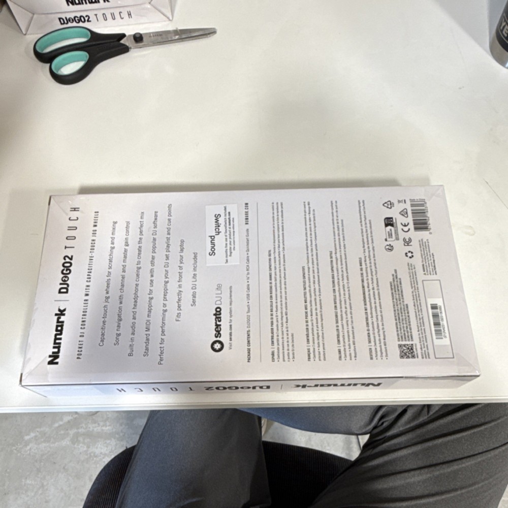 Numark DJ2GO2 Touch Portable Double Deck Controller Touch Jog Wheels Mixer