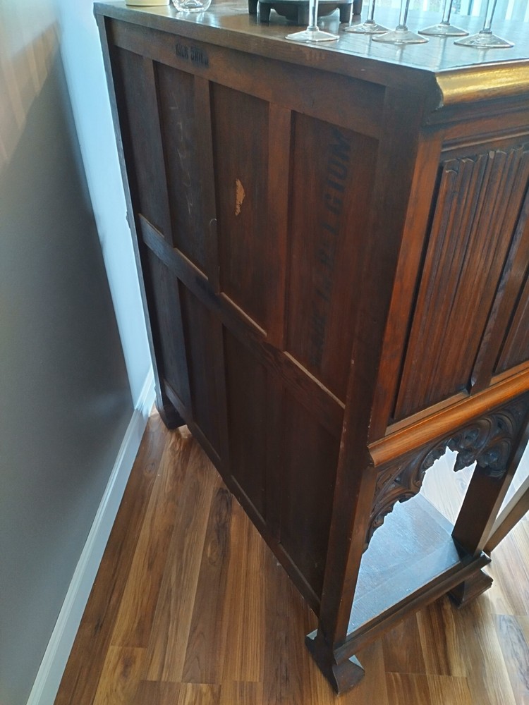 Antique Belgian Gothic Revival Sideboard Oak