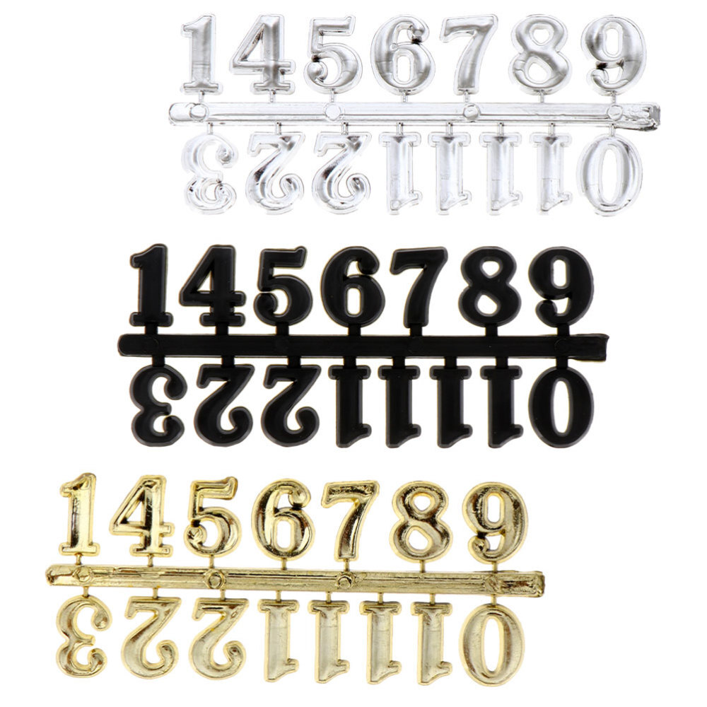 Arabic Numerals Clock Numbers Self Adhesive Clock 3 Sets Stickers