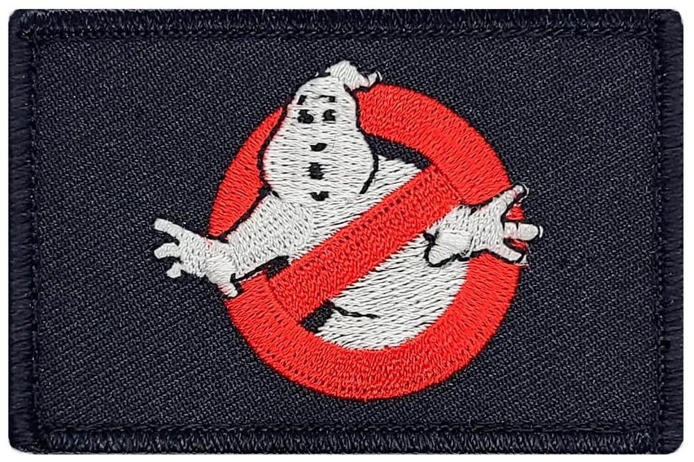 Ghostbusters No Ghost Morale Patch | 2PC Hook Backing 3"x2"