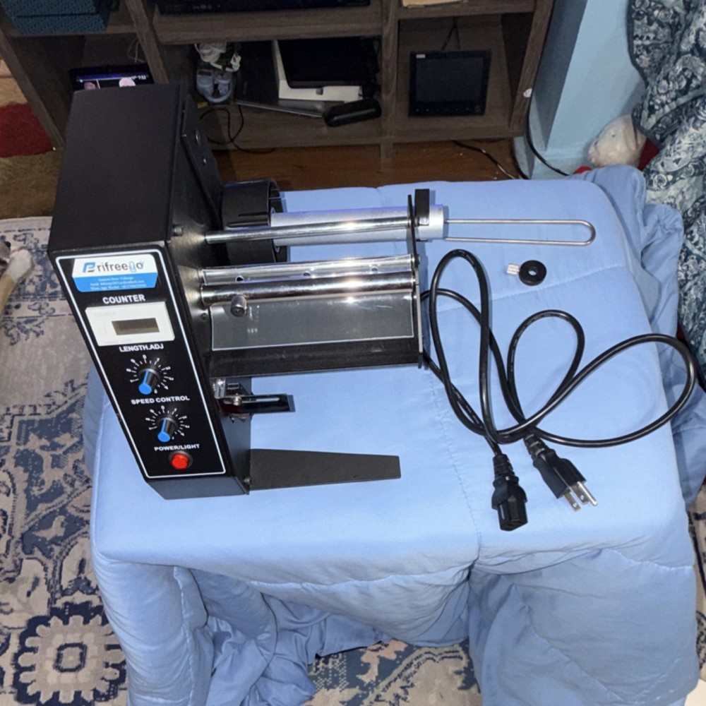Prifreego Label Printer Applicator with Counter and Speed Control