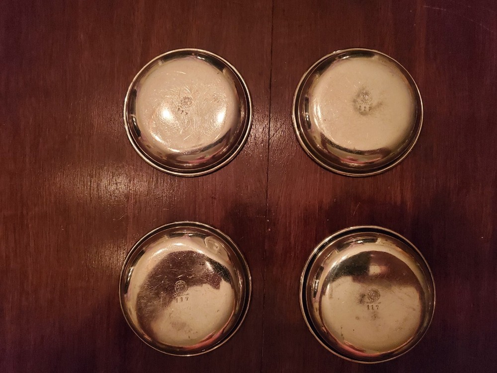 Vintage Silverplate Coaster Set Number 117 Forbes