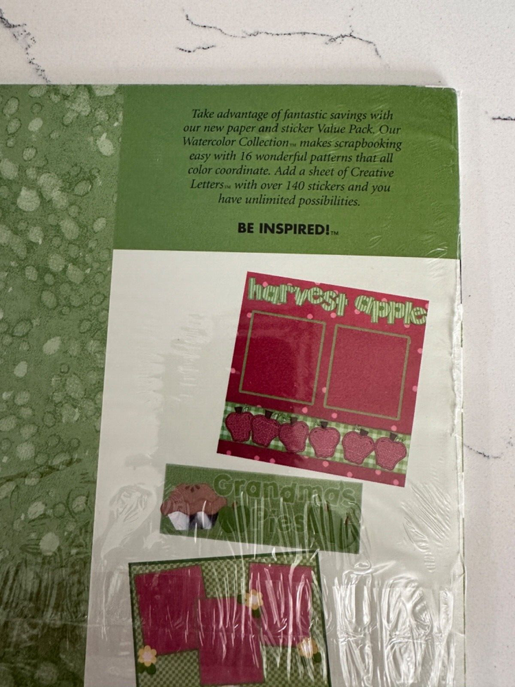 Making Memories Watercolor Collection Willow Value Pack Letters Sheets Patterns