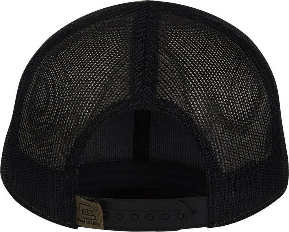 Glock Canvas Front/Mesh Back Hat Adjustable Snapback Bottomland Camo - AP96274
