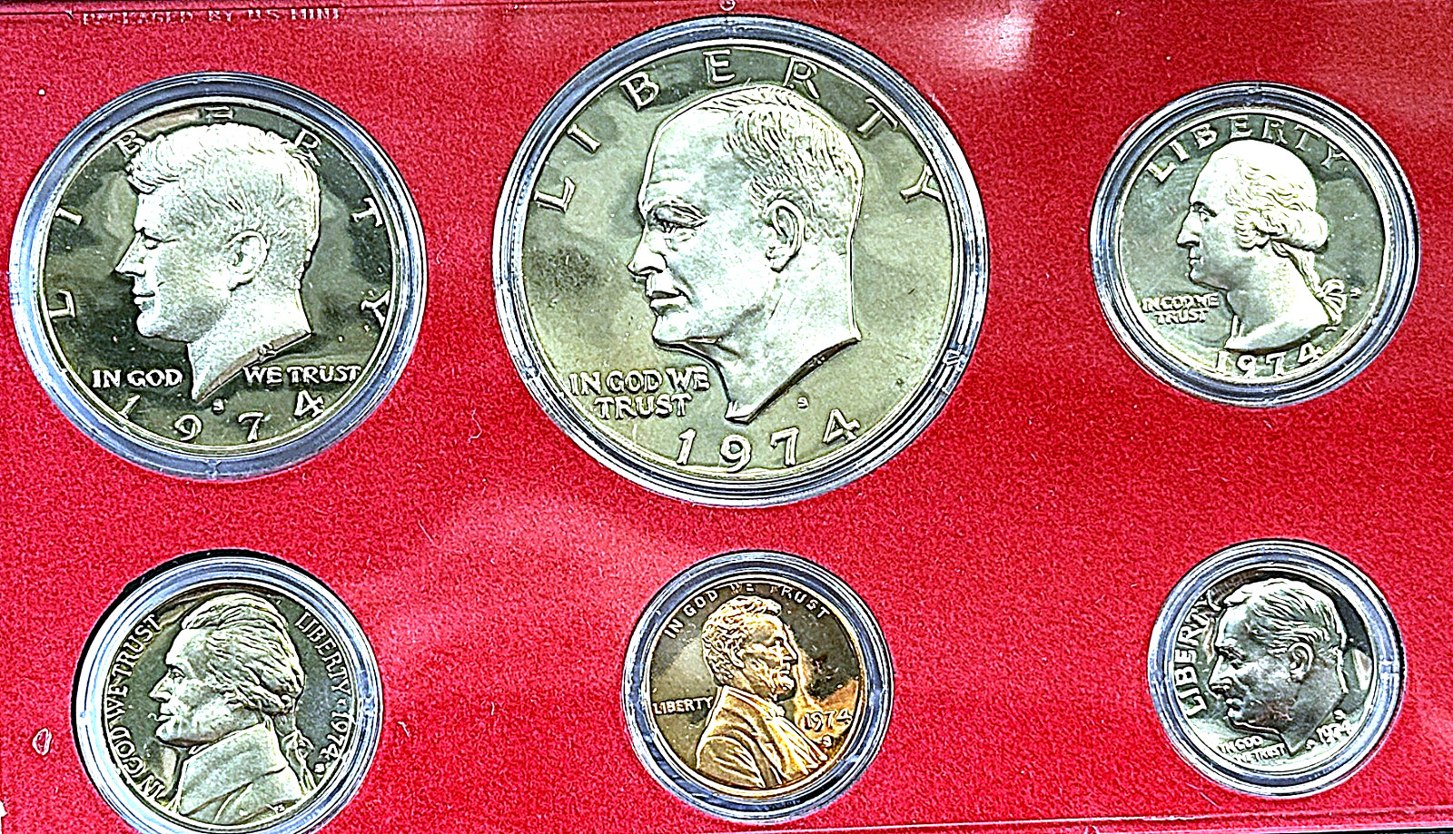 1974-S PROOF SET / EXTREMELY RARE / HARD TO FIND / UNC / ONLY (2,612,568) MINTED