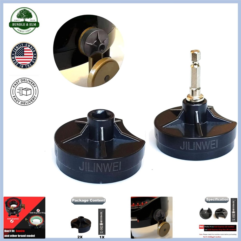 Knitting Machine Adapter for Quick Knit Projects with Power Drill Attachment