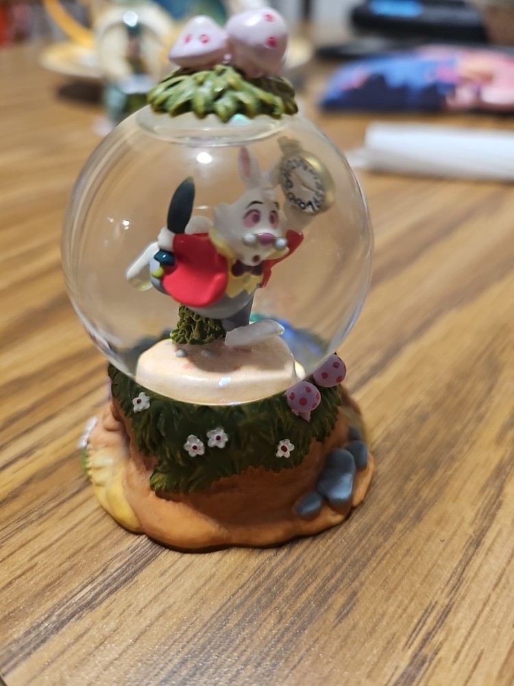 WHITE RABBIT WATER GLOBE