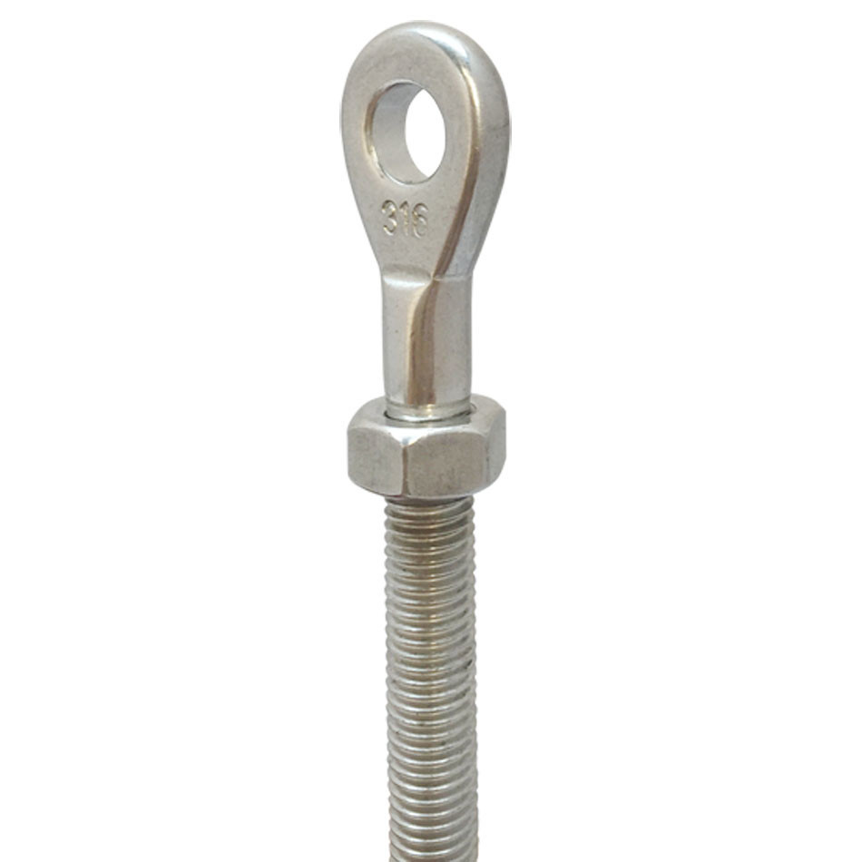 3/8'' Marine Stainless Steel Closed Body Turnbuckle EYE EYE Rigging Boat 700Lbs