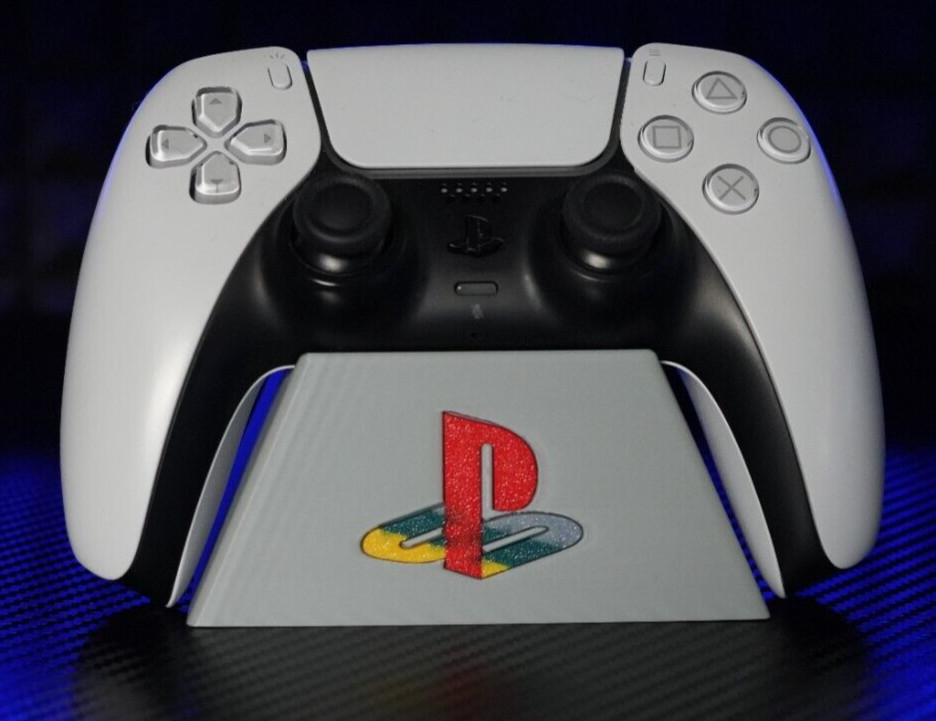 PlayStation 5 Controller STAND CLASSIC GRAY, CUSTOM 3D PRINT.