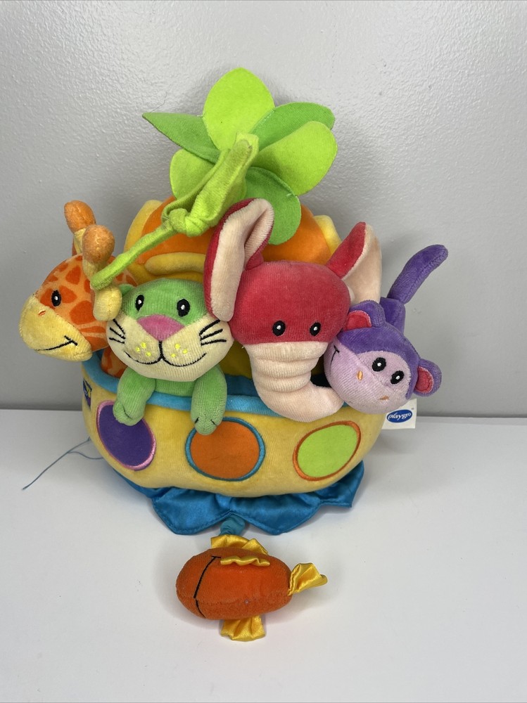 Playgro Musical Pullstring Animals Boat Fish Baby Toy Development