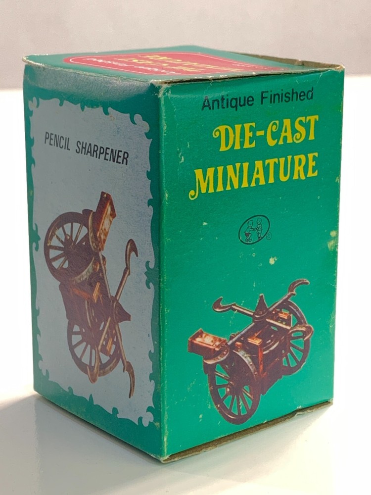 Vintage Die-Cast Pencil Sharpener War Machine With Box PSE