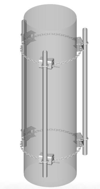 Commscope CM-30T-B | Chain Mount Base Kit, 8 ft chain
