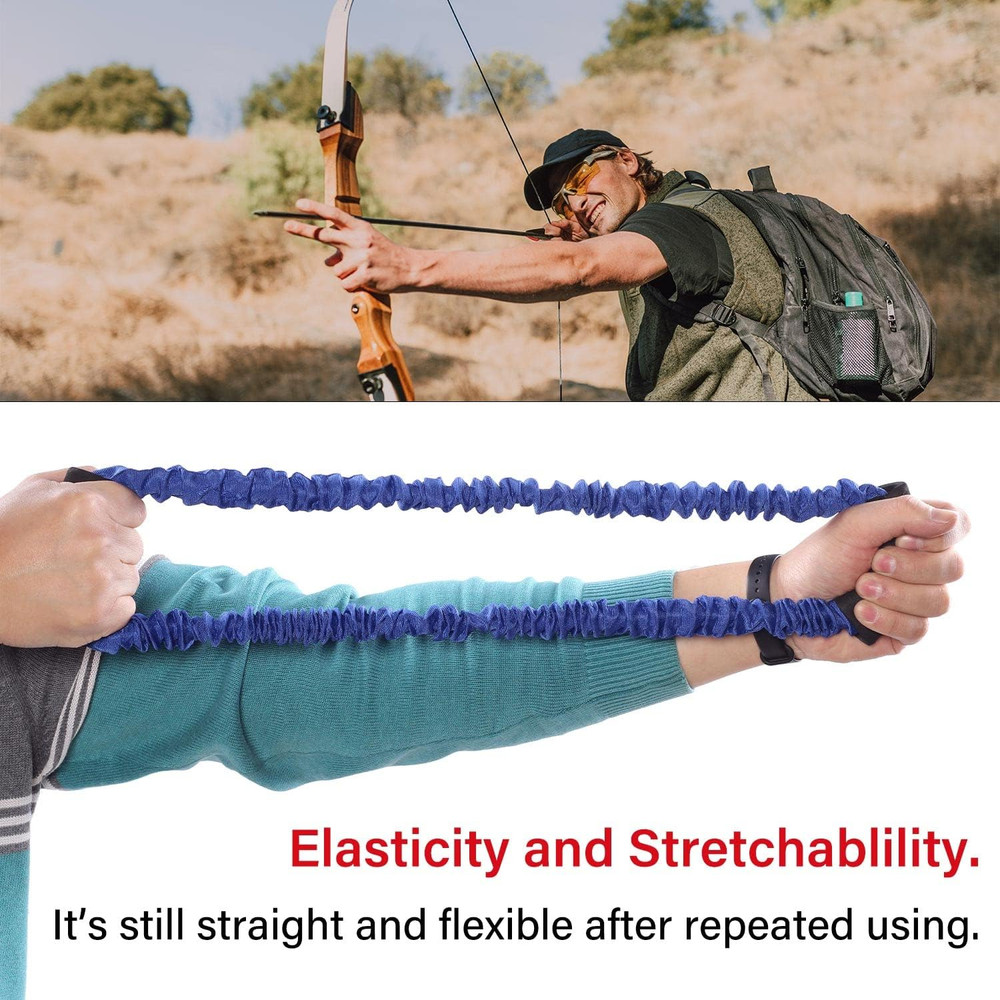 Archery Bow Trainer Rubber Stretch Bands 25-45 Lbs Draw Strength Training Device