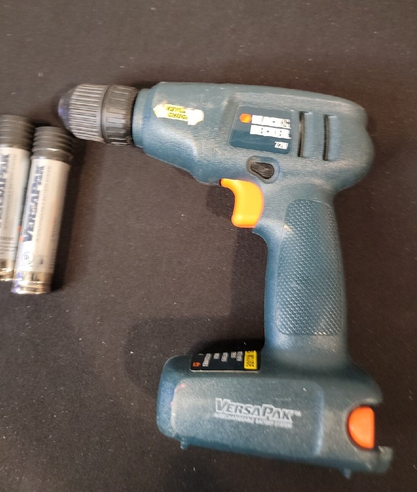 Black & Decker Vp870 Type 1 7.2v Versapak Drill Untested With 2 Genuine...