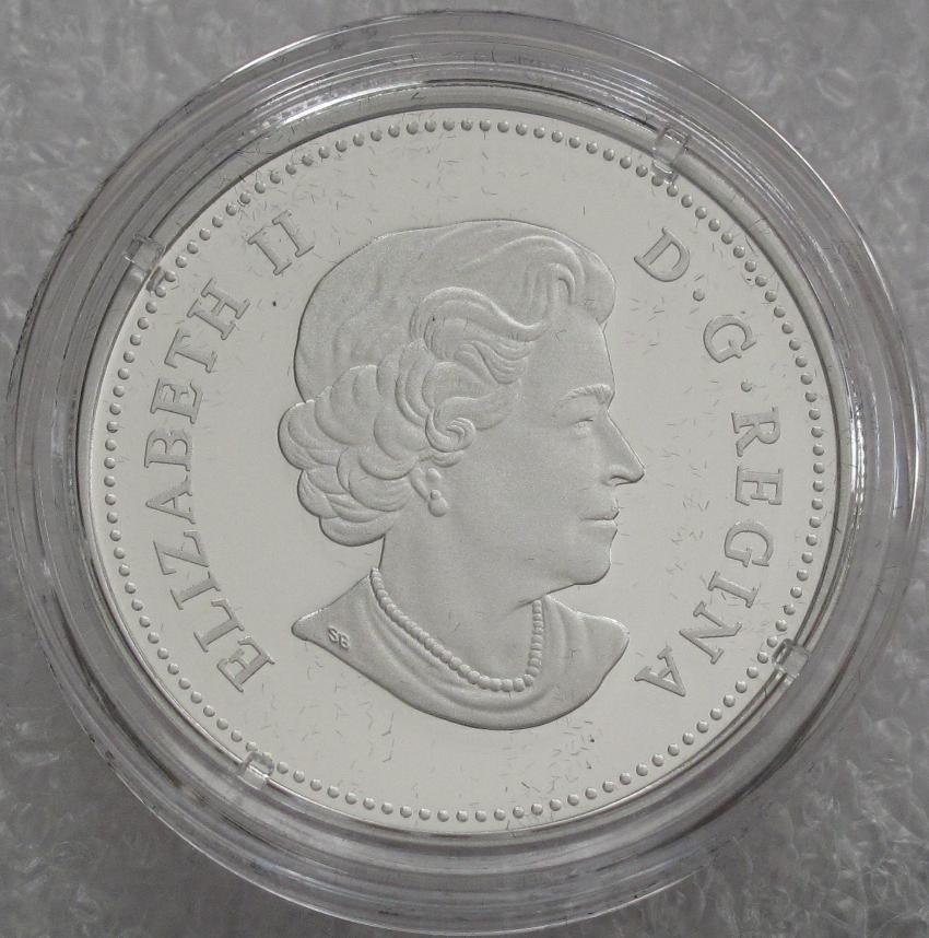 2012 CANADA SILVER 20 DOLLARS MAPLE LEAF CRYSTAL RAINDROP PROOF