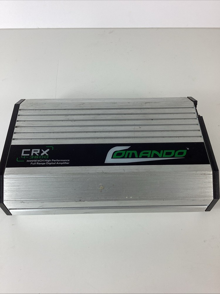 Comando Audio CRX 4-3600 W/4CH High Performance Full Range Digital Car Amplifier