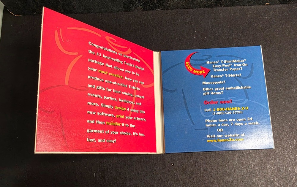 Hanes T-Shirt Maker Software Version 2.0 Install CD & Expansion Pack