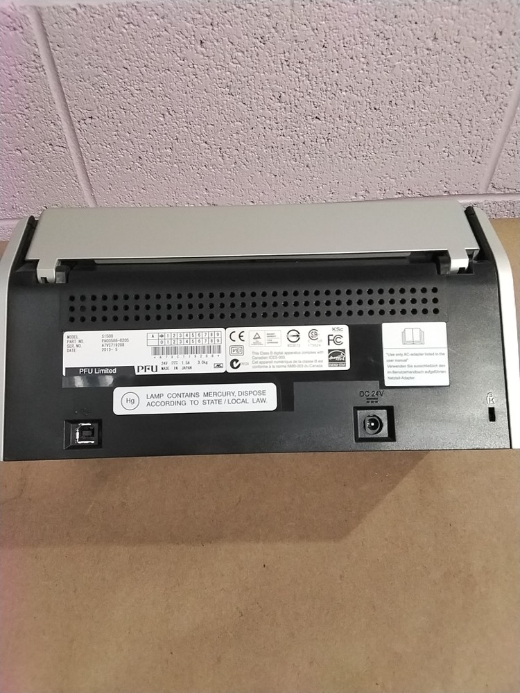 Fujitsu ScanSnap S1500M Document Scanner. READ DESCRIPTION. Untested .WORKS!?!?