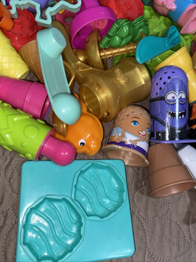 Huge 50+ Play Doh Accessories Lot