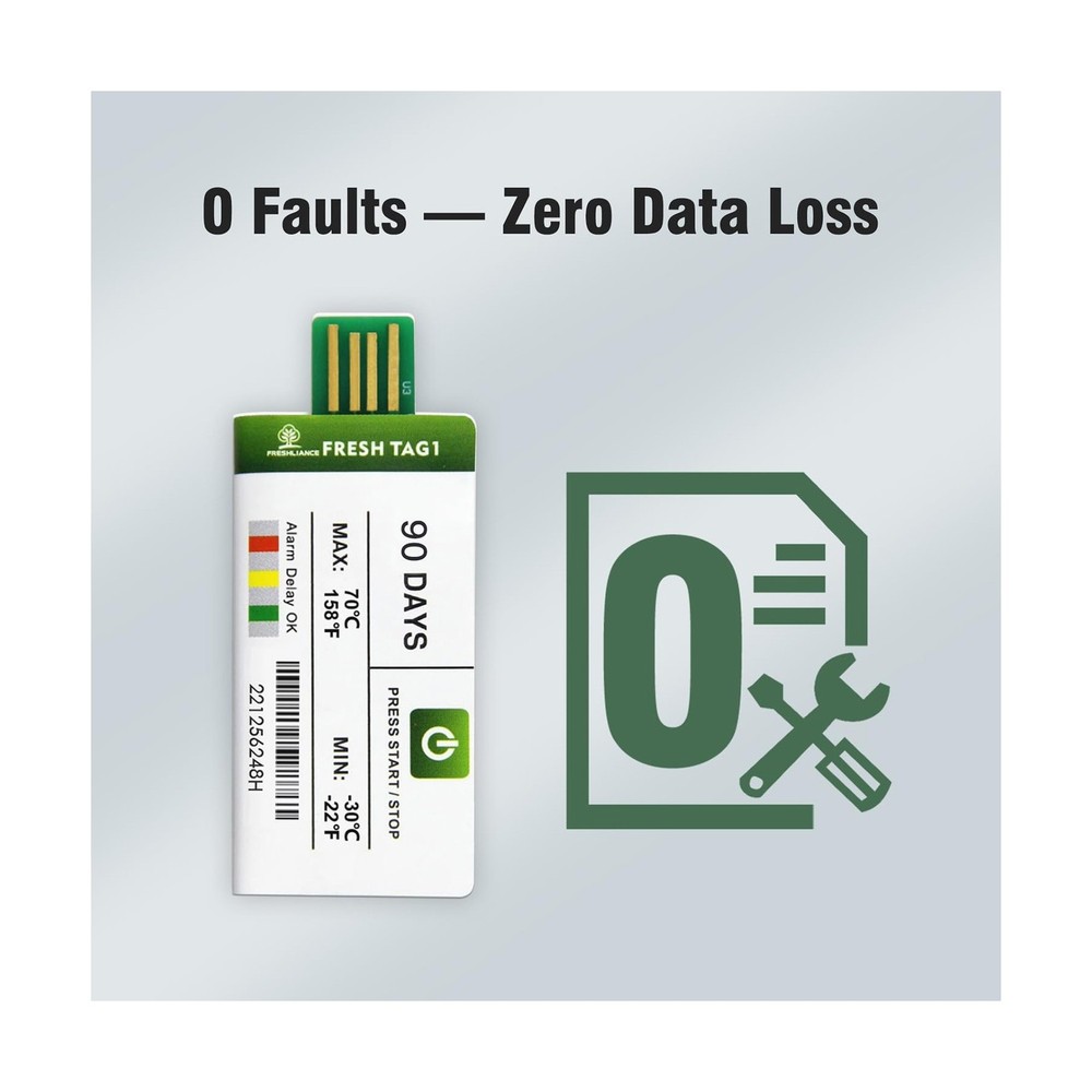 Freshliance 50pack Temperature Data Logger USB Disposable Temperature Recorde...