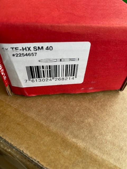 Hilti Masonry Drill Bit 15.7" Hex 28 Self Sharpening Steel Pointed Chisel Brick