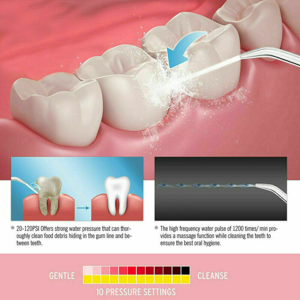 800ML Electric Water Jet Picks Dental Flosser Oral Irrigator Teeth Cleaning