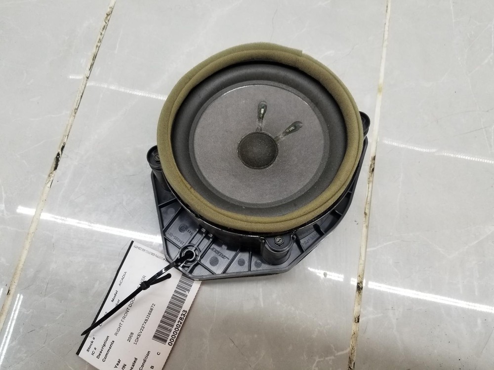 2008 ACADIA RIGHT FRONT DOOR SPEAKER #002833