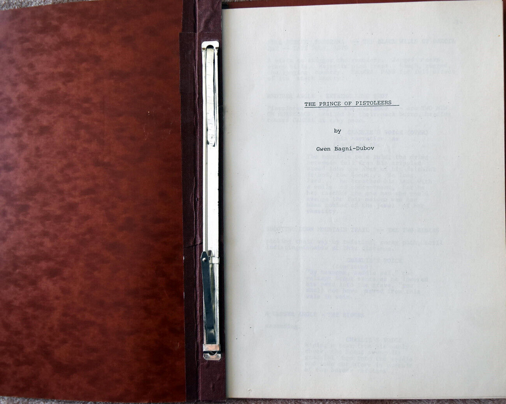 "The Prince of Pistoleers " Original Screenplay Script