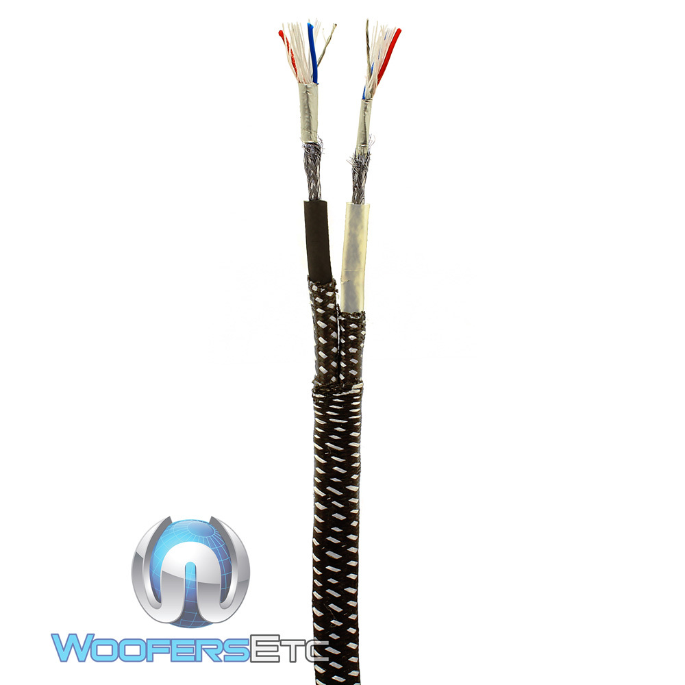 SUNDOWN AUDIO 12FT SAZ 2CHANNEL SOLID 100% OFC COPPER TWISTED RCA AMPLIFIER WIRE