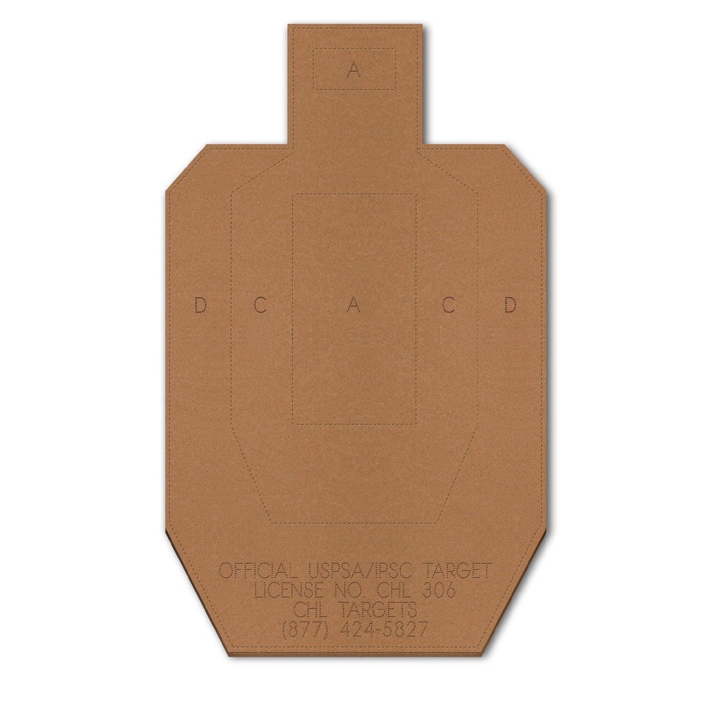 60 Official USPSA Cardboard Targets, Competition 60 Target Pack,