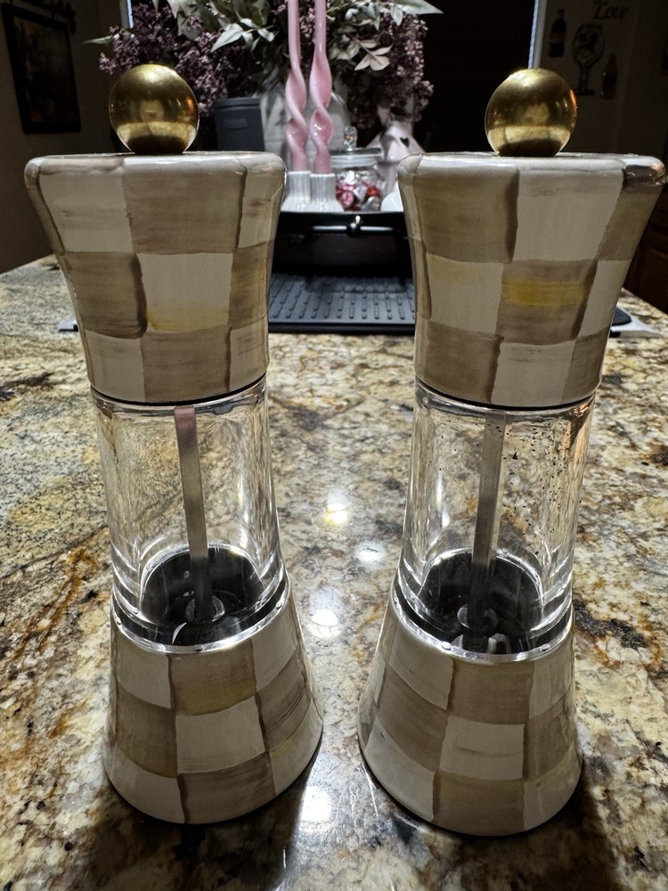 mackenzie childs mocha check Grinder