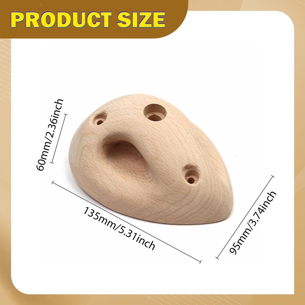 2 Pieces Rock Climbing Holds Strength Training Portable Core Strength Blocks