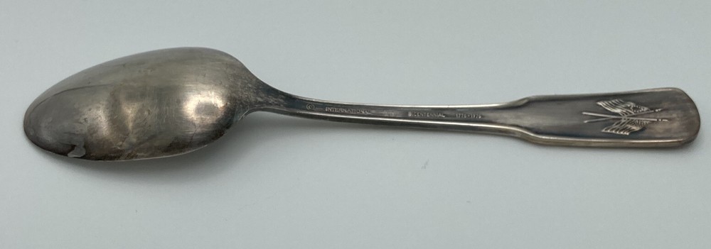 Vintage c1976 Maryland 13 Colonies Commemorative Silver Plated Spoon ~6”