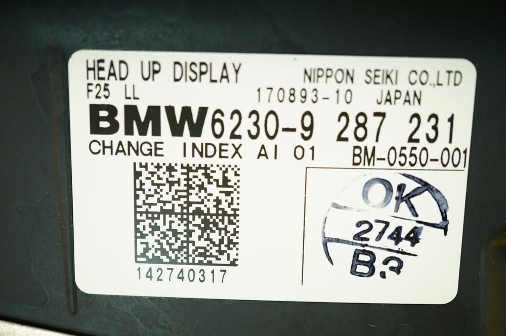 🔅 2013-2017 BMW X3 OEM DISPLAY SYSTEM, HEAD UP DISPLAY 62309287231