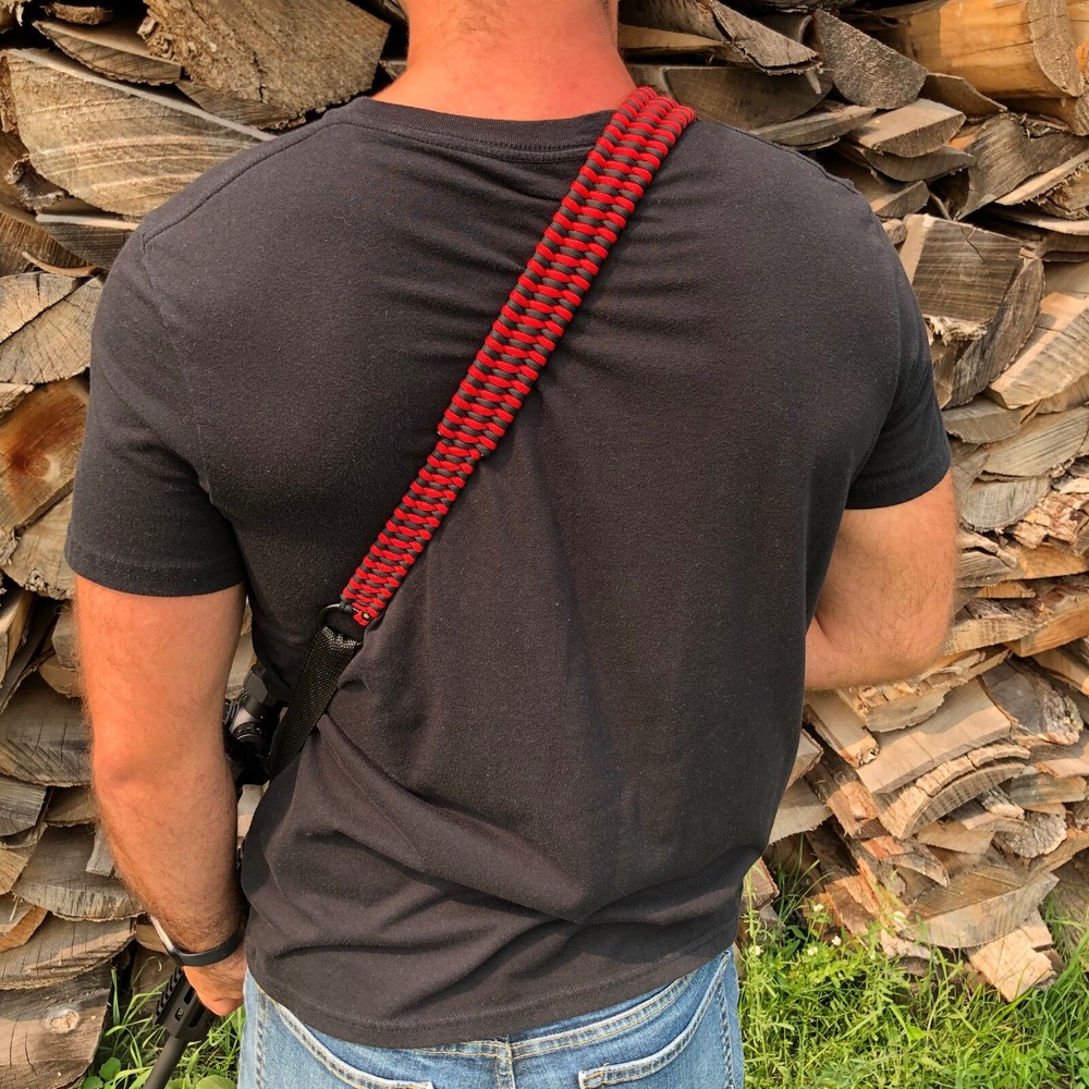 Blue & Black QD Handmade Tactical 2 Point Paracord Gun Rifle Sling Pull Loop