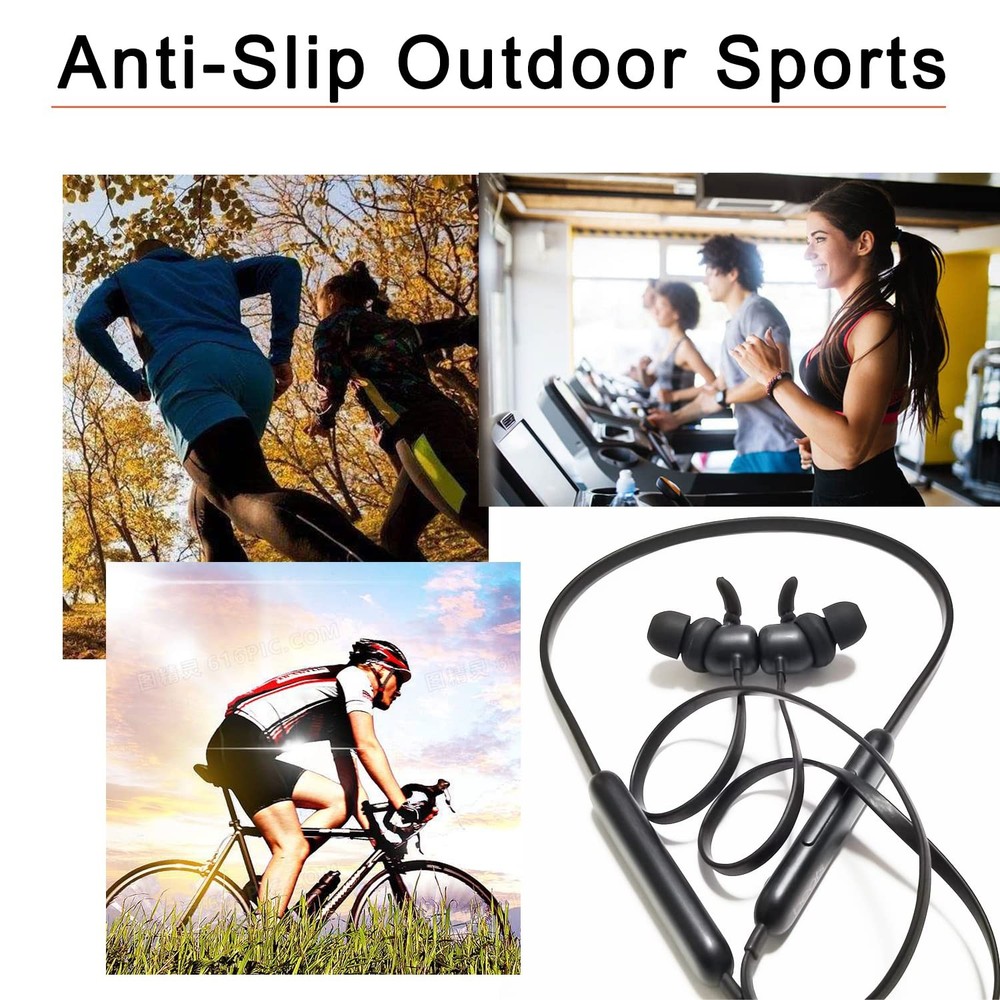Silicone Sport Ear Hooks & Tips for Beats Medium, Black-Earhook