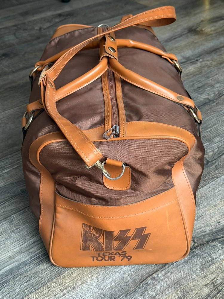 KISS Dynasty Concert Tour Texas Promo Duffel Travel Bag 1979 Vintage Kiss Aucoin
