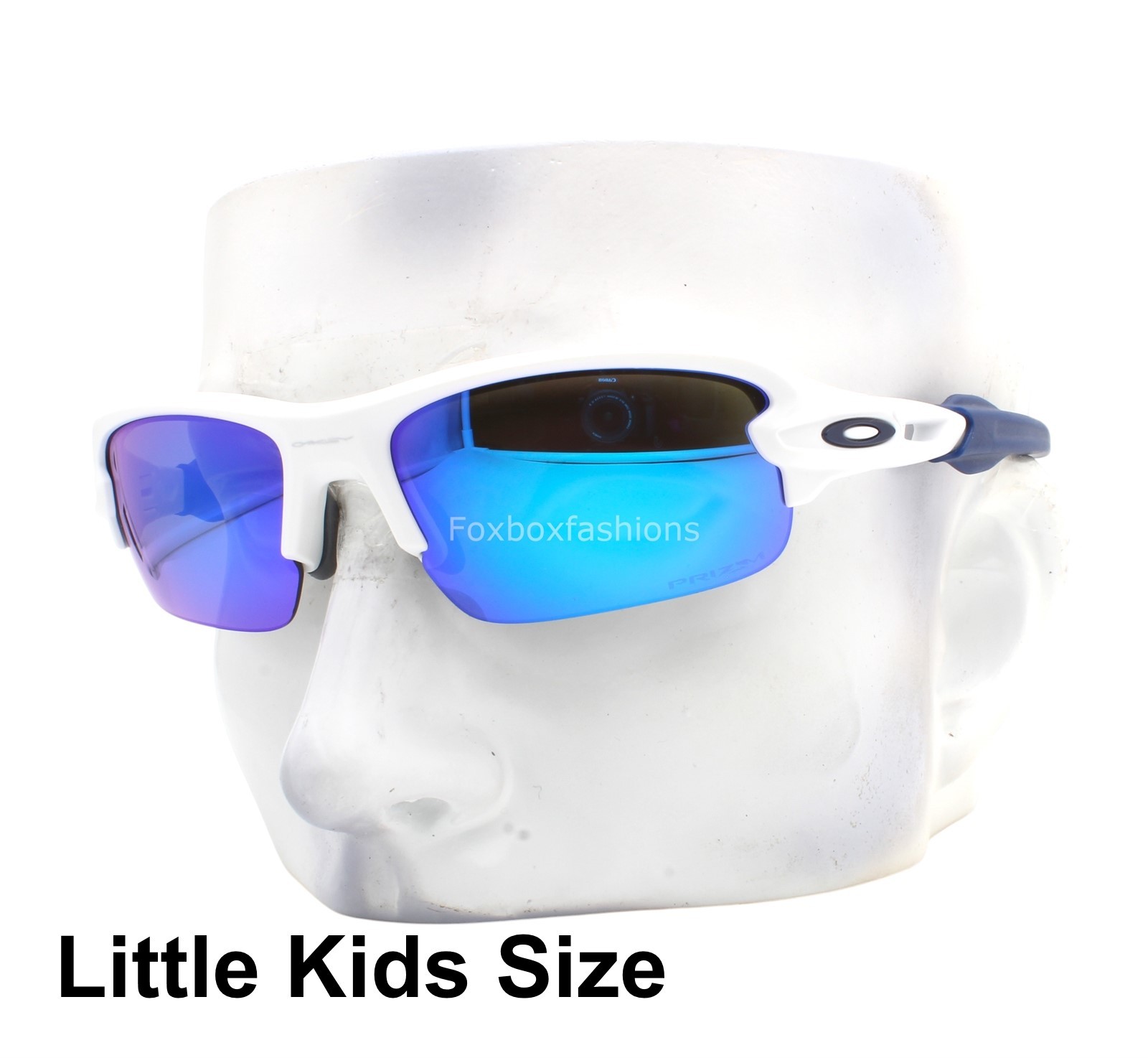 Oakley Youth Fit Sunglasses OJ9008-0758 Flak XXS Matte White Blue Kids Size