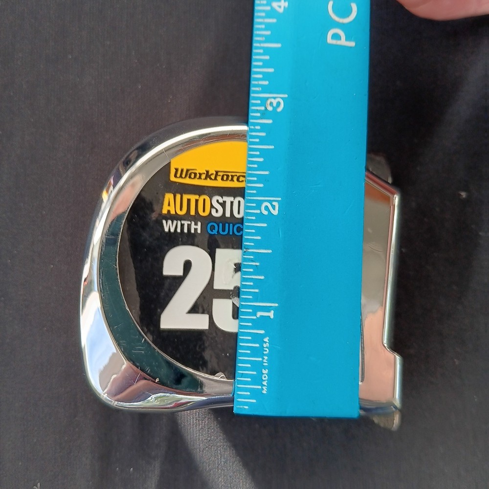 Workforce 25 FT Auto Stop Tape Measure Quick Pause