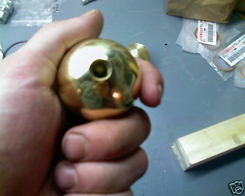 Solid Brass Shift Knob, Weighted