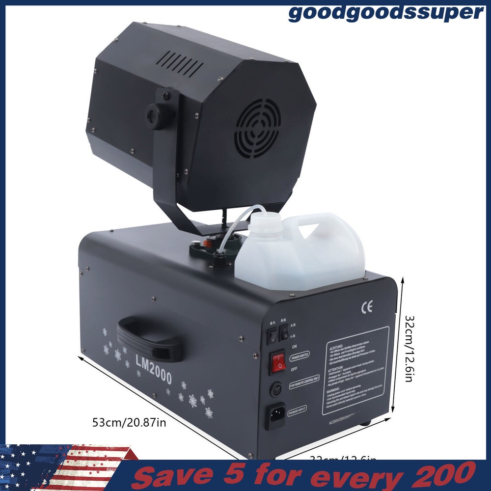 2000 W Artificial Snowflake Maker Snow Stage Effect Machine for Ceremony Party