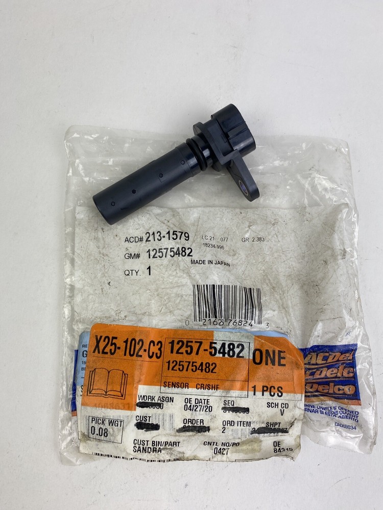 ACDelco 213-1579 Crankshaft Position Sensor for VIN Y LD8 Engine