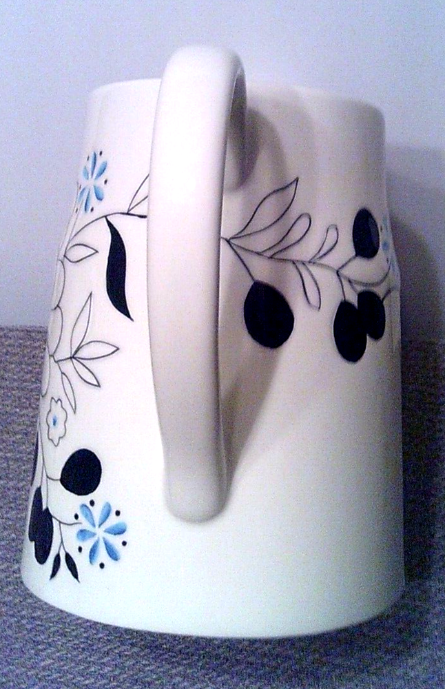 Laurie Gates - Jaden Ceramic Pitcher, Floral, EUC