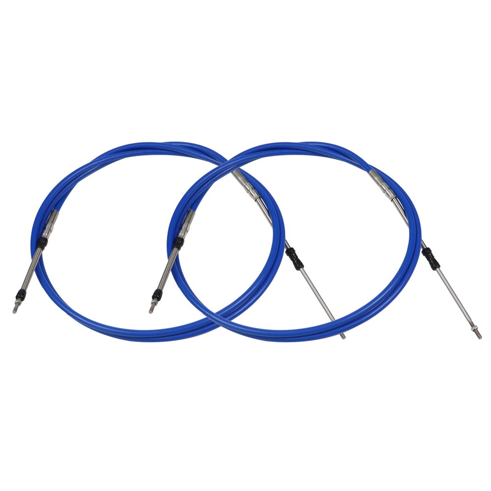 2PCS 8FT Marine Throttle Shift Remote Control Box Cable 33C For Yamaha Outboard