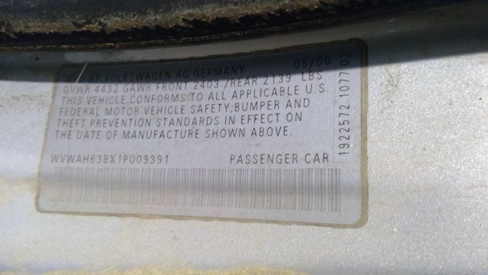 Trunk Latch Fits 01 Passat 3763862