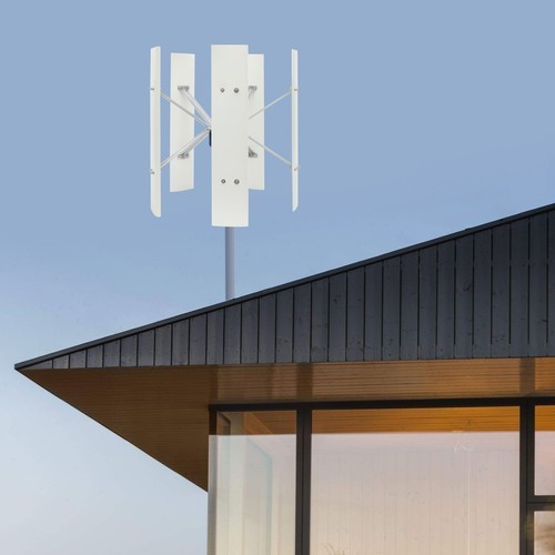 5-Blade 100W Vertical Axis Wind Turbine Generator - Eco-Friendly Energy Solution