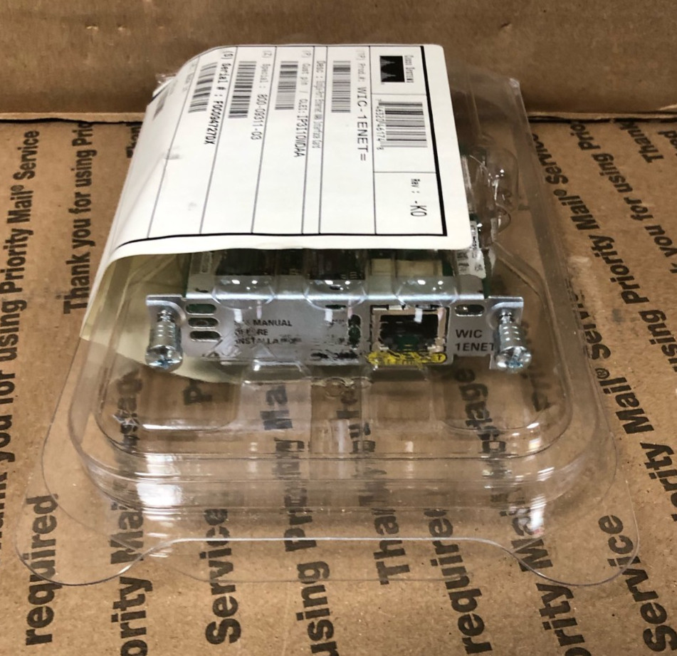 (OPEN BOX!) Cisco WIC-1ENET Single-Port WAN Interface Ethernet PlugIn Module